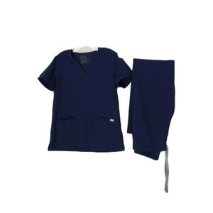 Figs Navy Blue Scrub top only.